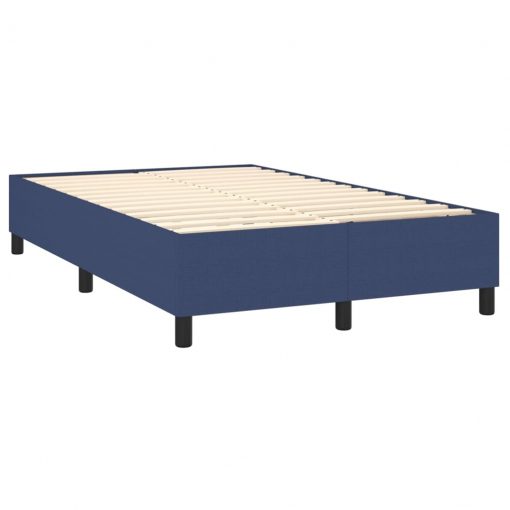 Box spring posteljni okvir modra 120x200 cm blago