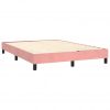 Box spring posteljni okvir roza 140x190 cm žamet