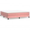 Box spring posteljni okvir roza 140x200 cm žamet