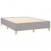 Box spring posteljni okvir svetlo siv 140x190 cm blago