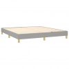 Box spring posteljni okvir svetlo siv 160x200 cm blago