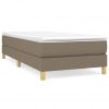 Box spring posteljni okvir taupe 100x200 cm blago