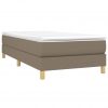 Box spring posteljni okvir taupe 100x200 cm blago