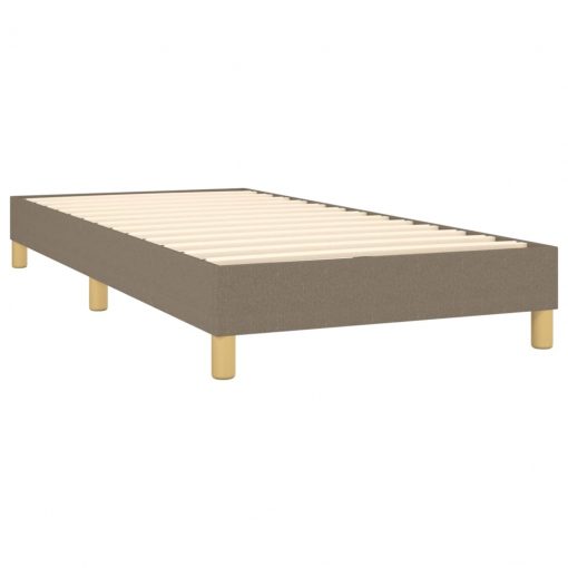 Box spring posteljni okvir taupe 100x200 cm blago