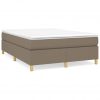 Box spring posteljni okvir taupe 140x190 cm blago