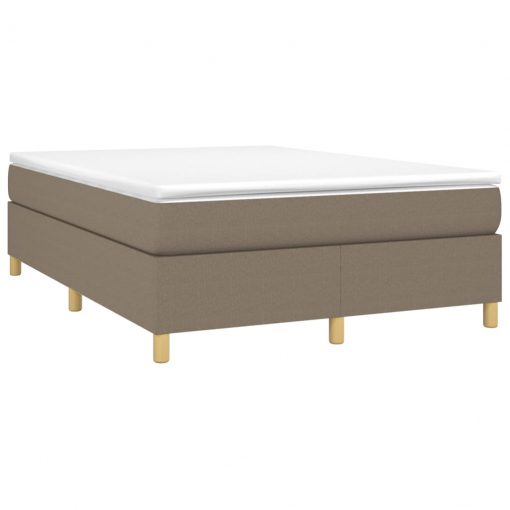 Box spring posteljni okvir taupe 140x190 cm blago