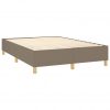 Box spring posteljni okvir taupe 140x190 cm blago