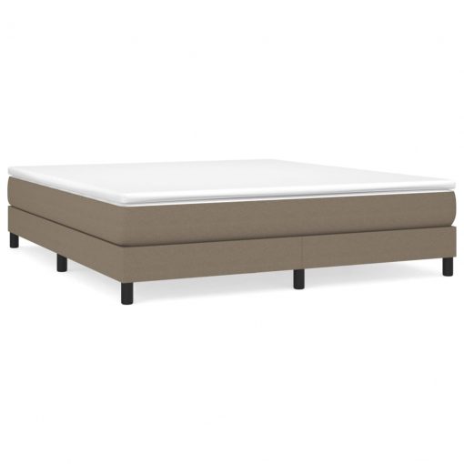 Box spring posteljni okvir taupe 160x200 cm blago