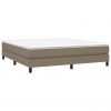 Box spring posteljni okvir taupe 160x200 cm blago