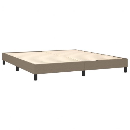 Box spring posteljni okvir taupe 160x200 cm blago