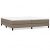 Box spring posteljni okvir taupe 200x200 cm blago