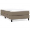 Box spring posteljni okvir taupe 80x200 cm blago