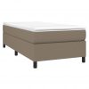 Box spring posteljni okvir taupe 80x200 cm blago