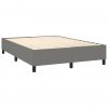 Box spring posteljni okvir temno siv 140x190 cm blago