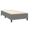 Box spring posteljni okvir temno siv 90x200 cm blago