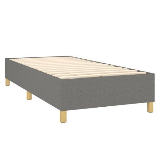 Box spring posteljni okvir temno siv 90x200 cm blago