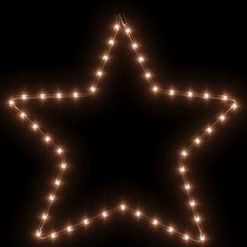 Božična figura zvezda z 48 toplo belimi LED lučkami