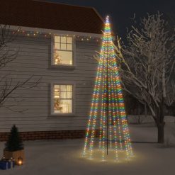 Božično drevo s konico 732 pisanih LED lučk 500 cm