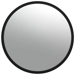 Notranje konveksno prometno ogledalo črno Ø40 cm akril