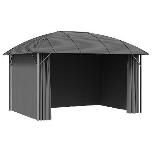 Paviljon s stranicami in obokano streho 3x4 m antraciten