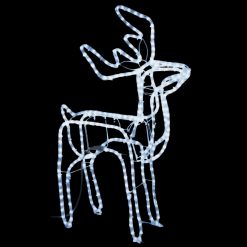 Zložljiva figura severni jelen s 192 hladno belimi LED lučkami