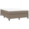 Box spring posteljni okvir taupe 140x200 cm blago