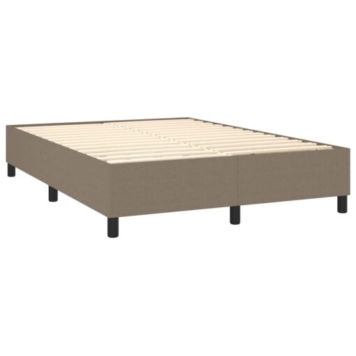 Box spring posteljni okvir taupe 140x200 cm blago