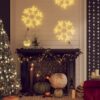 Božična snežinka s 73 toplo belimi LED lučkami 38x37 cm