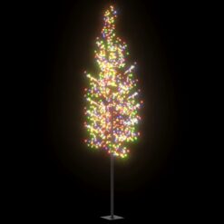 Božično drevesce 1200 LED lučk barviti češnjevi cvetovi 400 cm