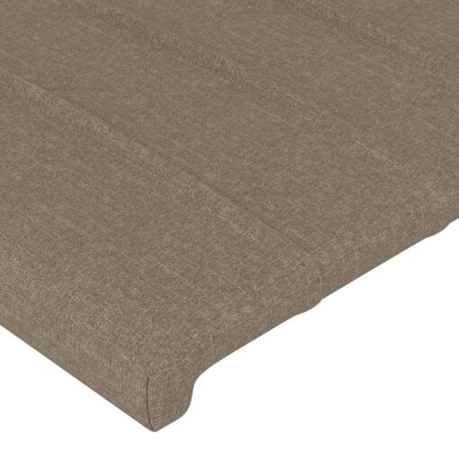 Posteljno vzglavje 2 kosa taupe 90x5x78/88 cm blago