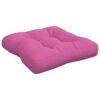 Blazina za kavč iz palet roza 50x50x12 cm blago