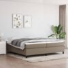 Box spring posteljni okvir taupe 200x200 cm blago