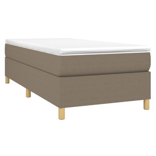 Box spring posteljni okvir taupe 80x200 cm blago - Image 3