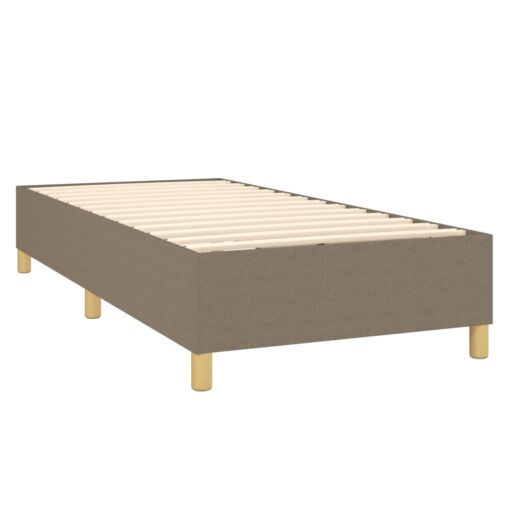 Box spring posteljni okvir taupe 80x200 cm blago - Image 4