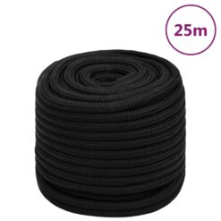 Delovna vrv črna 16 mm 25 m poliester