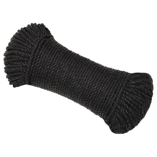 Delovna vrv črna 6 mm 250 m polipropilen - Image 2