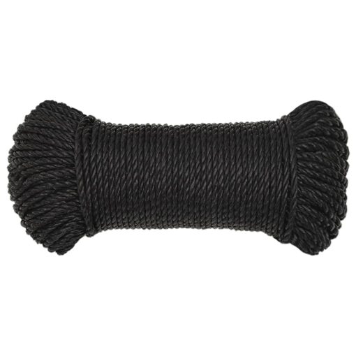 Delovna vrv črna 6 mm 250 m polipropilen - Image 3