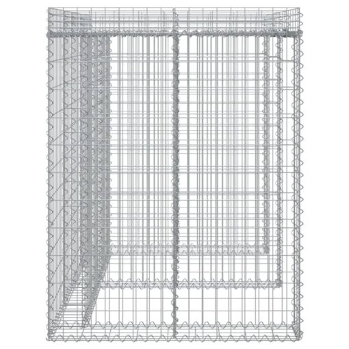 Gabionska stena za smetnjak 192x91x120 cm pocinkano železo - Image 4