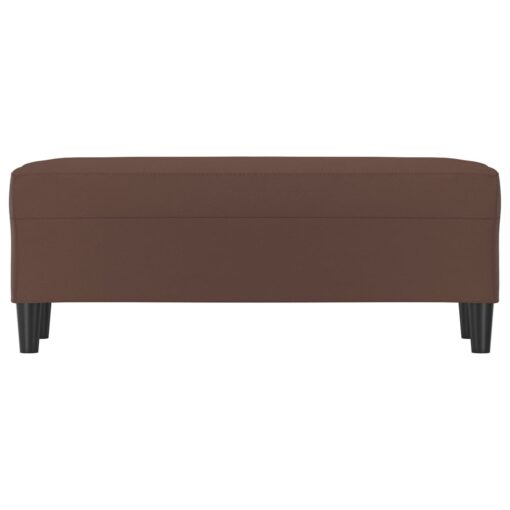 Klop rjava 100x35x41 cm umetno usnje - Image 3