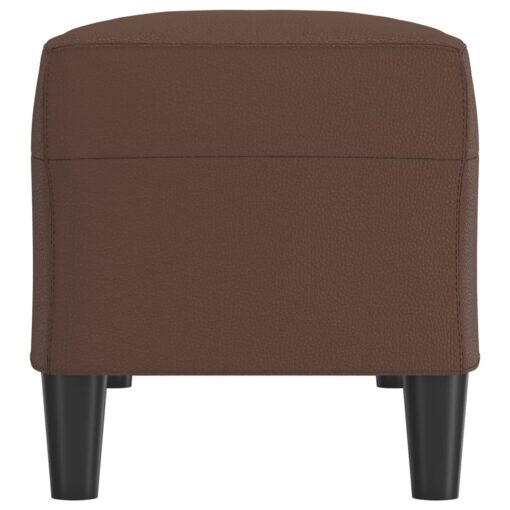 Klop rjava 100x35x41 cm umetno usnje - Image 4
