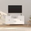 Komplet TV omaric 3-delni bel inženirski les