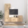 Komplet TV omaric 5-delni sonoma hrast inženirski les