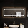 LED kopalniško ogledalo 100x40 cm