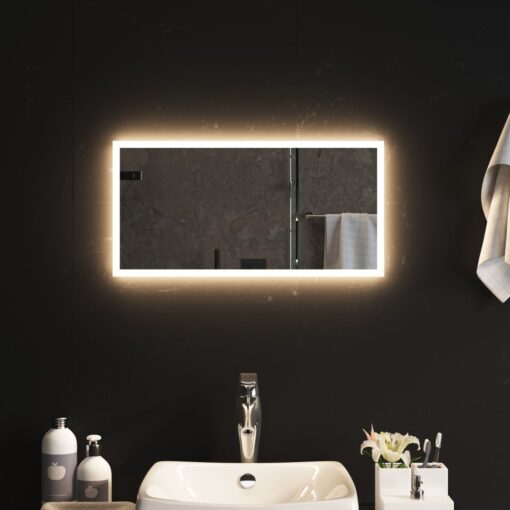 LED kopalniško ogledalo 30x60 cm