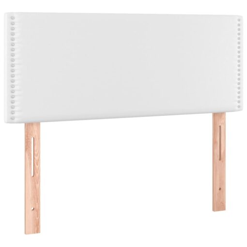 LED posteljno vzglavje belo 100x5x78/88 cm umetno usnje - Image 4