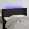 LED posteljno vzglavje črno 103x16x78/88 cm blago