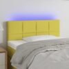 LED posteljno vzglavje zeleno 90x5x78/88 cm blago