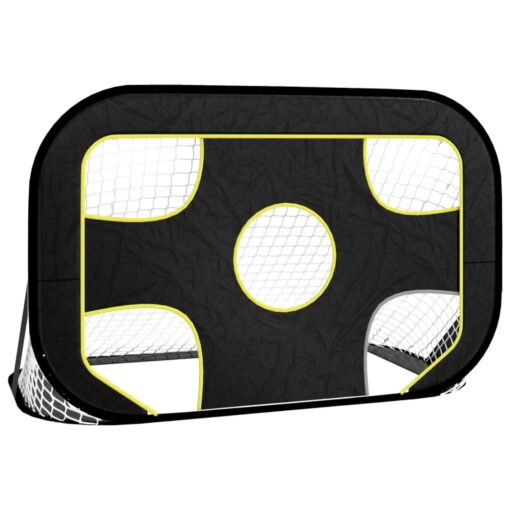 Nogometni gol z mrežo in tarčo 120x80x80 cm poliester - Image 2