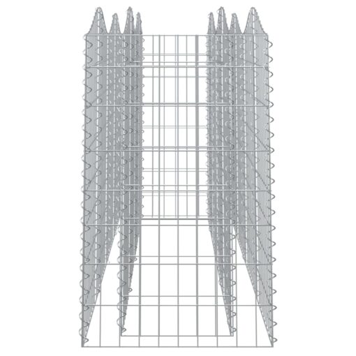 Obokana gabionska visoka greda 200x50x100 cm pocinkano železo - Image 4