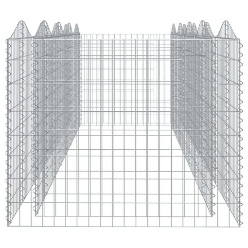 Obokana gabionska visoka greda 400x100x100 cm pocinkano železo - Image 4